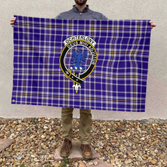 Clan Ochterlony Tartan Flag Crest And Plaid Basic Style