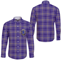 Clan Ochterlony Tartan Long Sleeve Button Shirt Crest And Plaid Basic Style