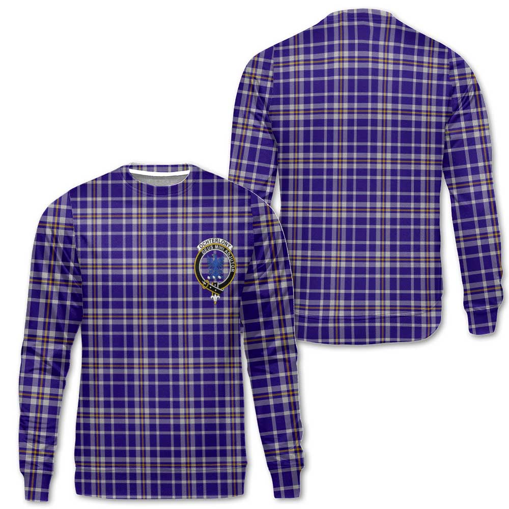 Clan Ochterlony Tartan Men Sweatshirt Crest And Plaid Basic Style