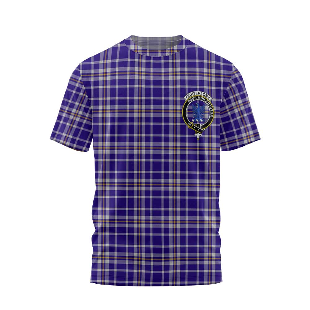 Clan Ochterlony Tartan Men T Shirt Crest And Plaid Basic Style