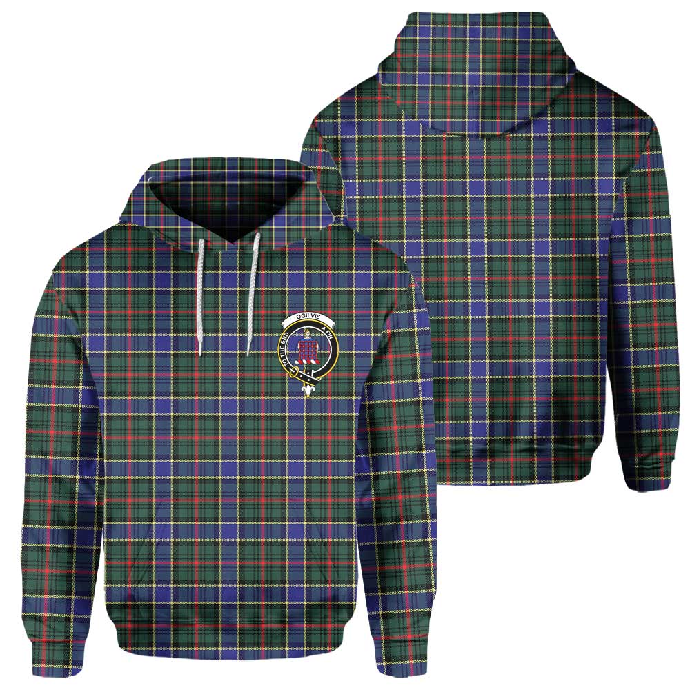 Clan Ogilvie Tartan Men Hoodie Crest And Plaid Basic Style