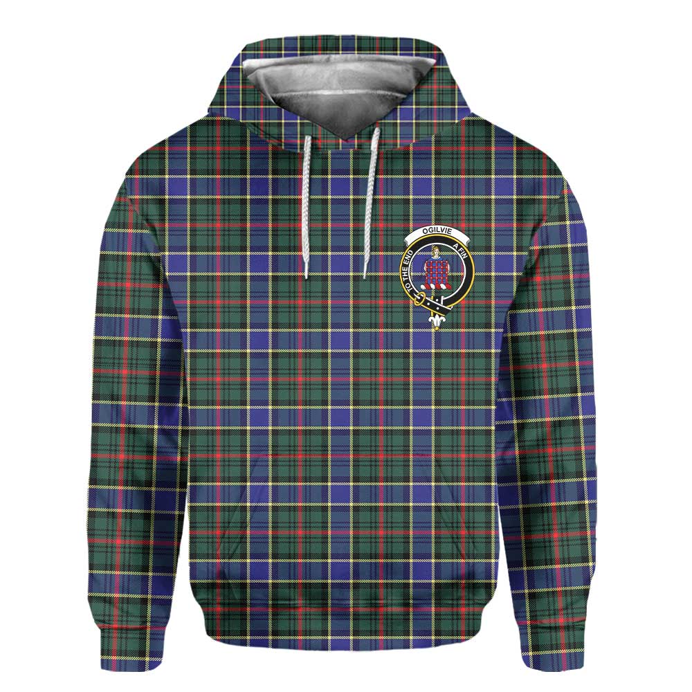 Clan Ogilvie Tartan Men Hoodie Crest And Plaid Basic Style