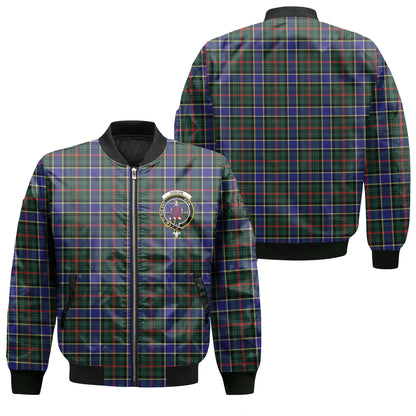 Clan Ogilvie Tartan Women Bomber Jacket Crest And Plaid Basic Style