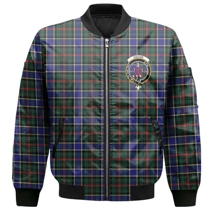 Clan Ogilvie Tartan Women Bomber Jacket Crest And Plaid Basic Style