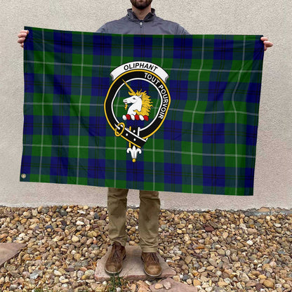 Clan Oliphant Tartan Flag 1 Crest And Plaid Basic Style Tartan House Flag Crest And Plaid Basic Style