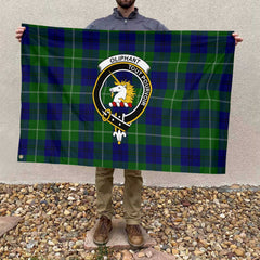 Clan Oliphant Tartan Flag Crest And Plaid Basic Style