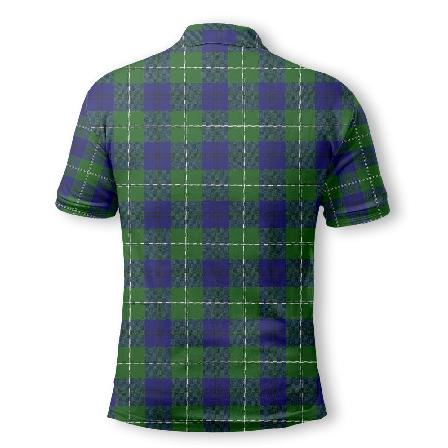 Clan Oliphant Tartan Golf Tartan Men Polo Shirt Crest And Plaid Basic Style