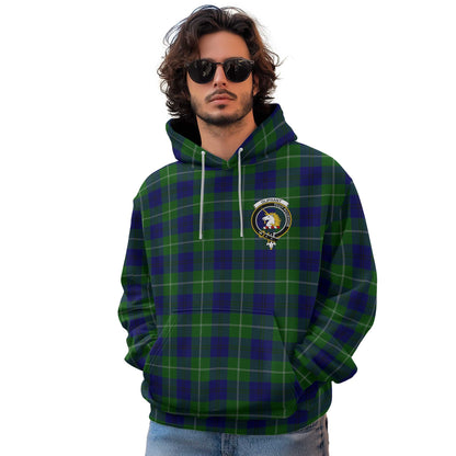 Clan Oliphant Tartan Men Hoodie Crest And Plaid Basic Style