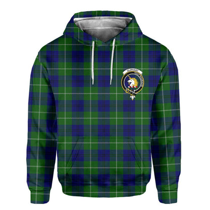 Clan Oliphant Tartan Men Hoodie Crest And Plaid Basic Style