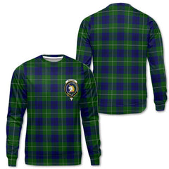 Clan Oliphant Tartan Women Sweatshirt Crest And Plaid Basic Style
