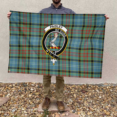 Clan Paisley Tartan Flag Crest And Plaid Basic Style