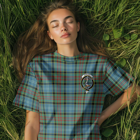 Clan Paisley Tartan Women T Shirt Crest And Plaid Basic Style