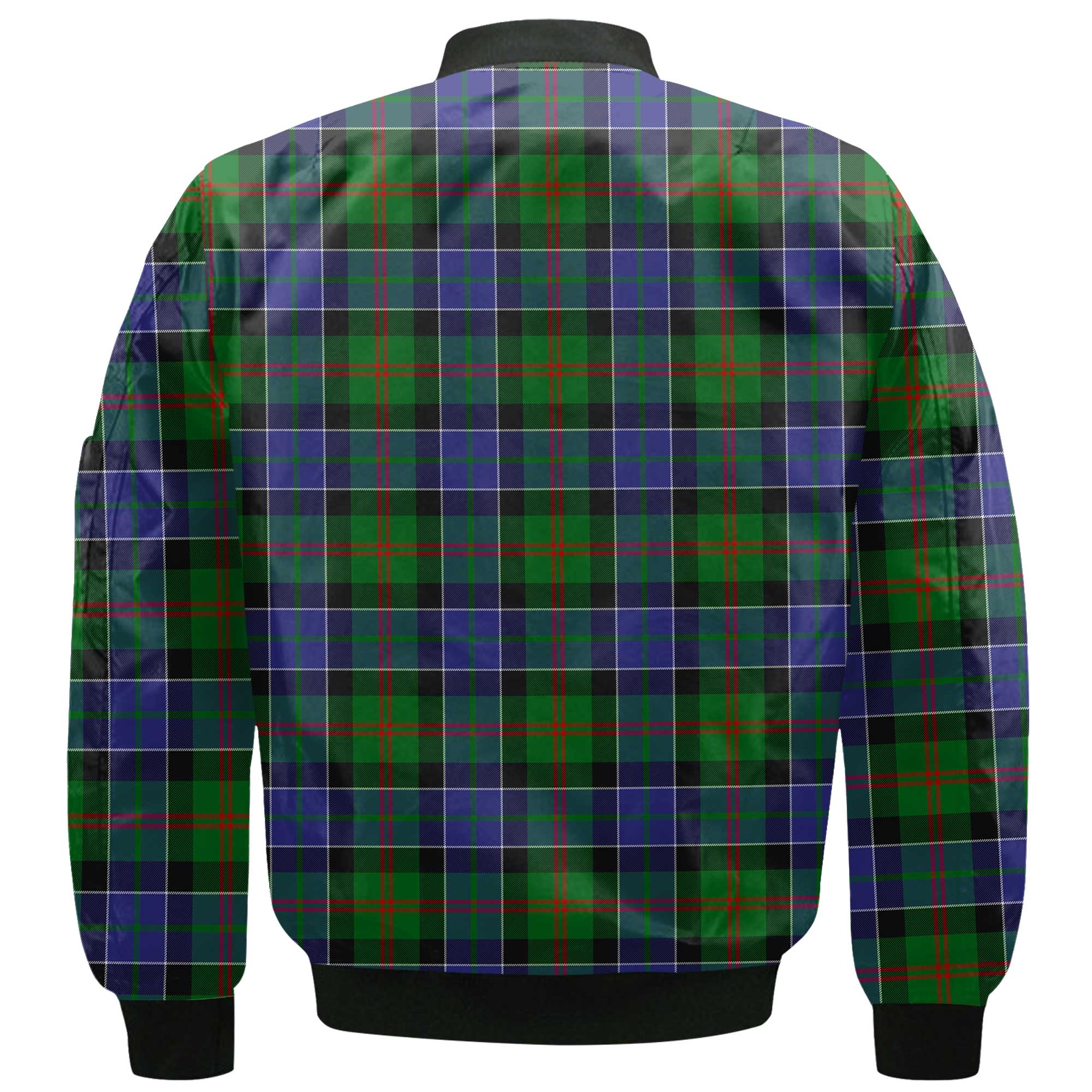 Clan Paterson Tartan Men Bomber Jacket Crest And Plaid Basic Style