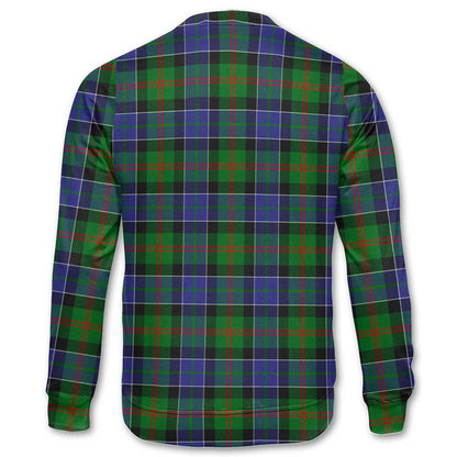 Clan Paterson Tartan Men Sweatshirt Crest And Plaid Basic Style