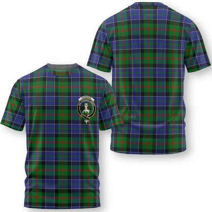 Clan Paterson Tartan Men T Shirt Crest And Plaid Basic Style