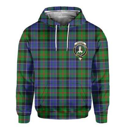 Clan Paterson Tartan Women Hoodie Crest And Plaid Basic Style