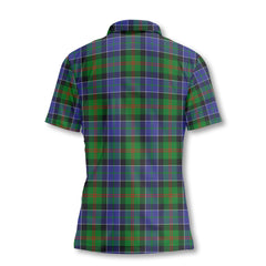 Clan Paterson Tartan Women Polo Shirt Crest And Plaid Basic Style