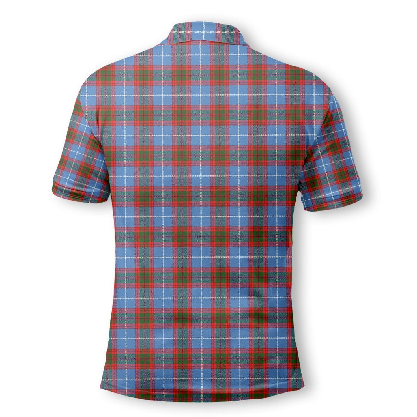 Clan Pennycook Tartan Golf Tartan Men Polo Shirt Crest And Plaid Basic Style