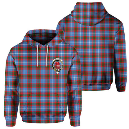 Clan Pentland Tartan Men Hoodie Crest And Plaid Basic Style