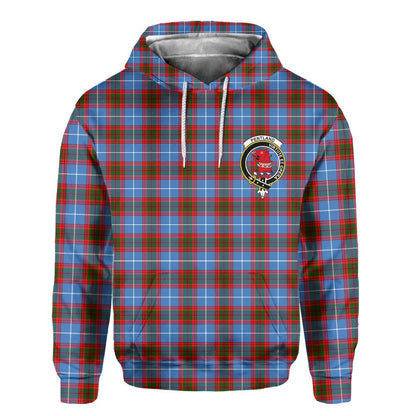 Clan Pentland Tartan Men Hoodie Crest And Plaid Basic Style