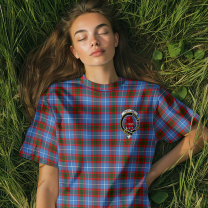 Clan Pentland Tartan Women T Shirt Crest And Plaid Basic Style