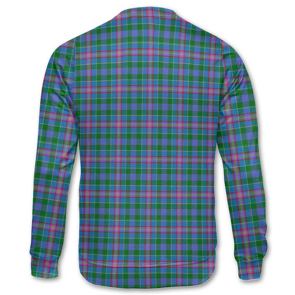 Clan Pitcairn Tartan Men Sweatshirt Crest And Plaid Basic Style