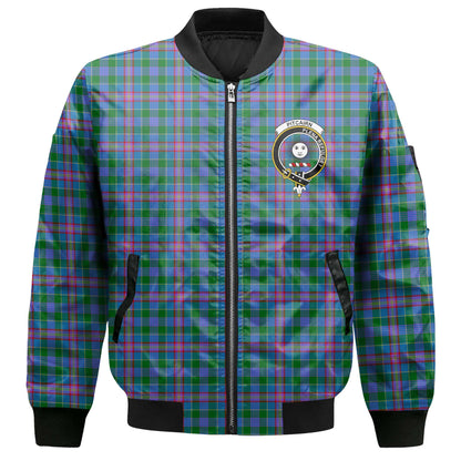 Clan Pitcairn Tartan Women Bomber Jacket Crest And Plaid Basic Style