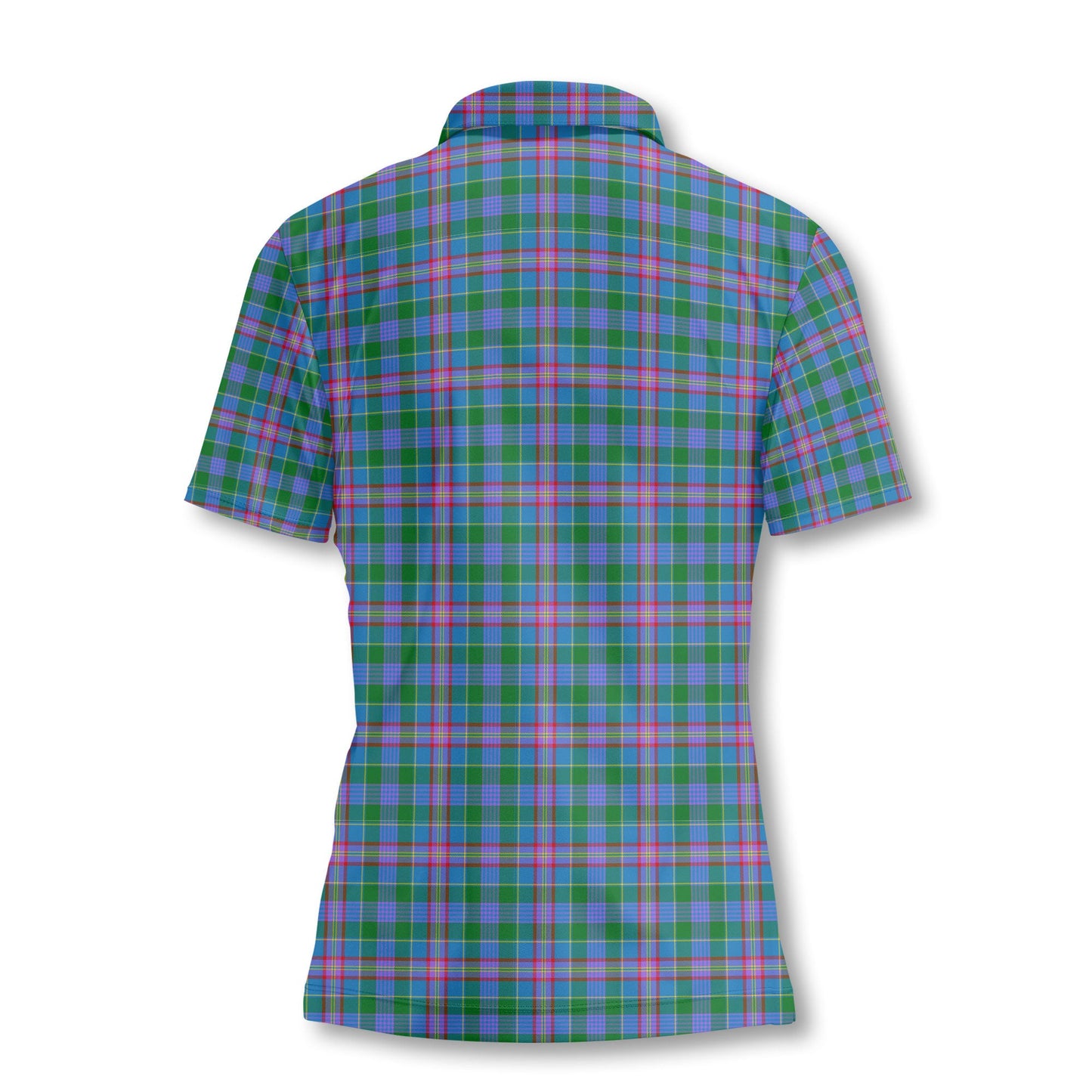 Clan Pitcairn Tartan Women Polo Shirt Crest And Plaid Basic Style