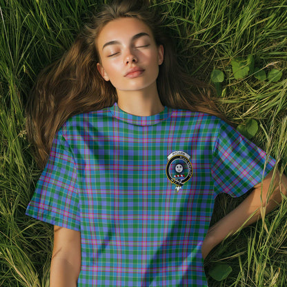 Clan Pitcairn Tartan Women T Shirt Crest And Plaid Basic Style