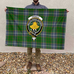 Clan Pringle Tartan Flag Crest And Plaid Basic Style