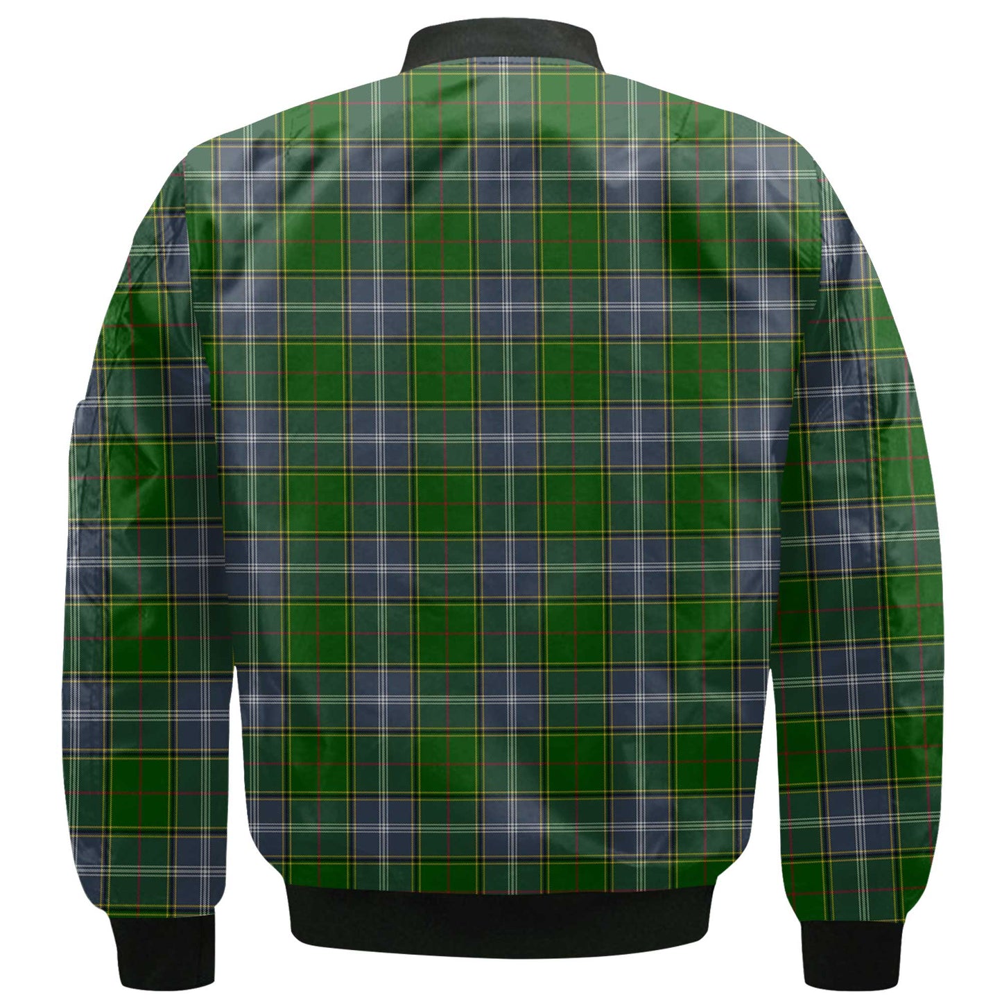 Clan Pringle Tartan Men Bomber Jacket Crest And Plaid Basic Style