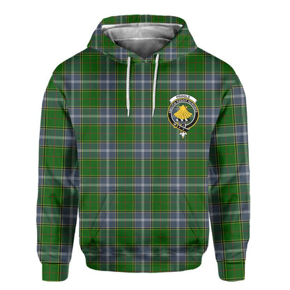 Clan Pringle Tartan Men Hoodie Crest And Plaid Basic Style