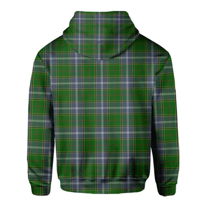 Clan Pringle Tartan Men Hoodie Crest And Plaid Basic Style