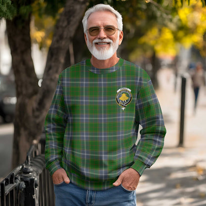 Clan Pringle Tartan Men Sweatshirt Crest And Plaid Basic Style