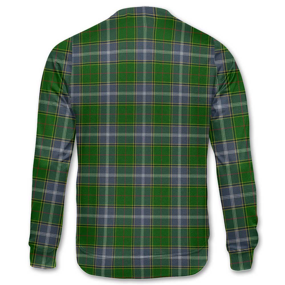 Clan Pringle Tartan Men Sweatshirt Crest And Plaid Basic Style