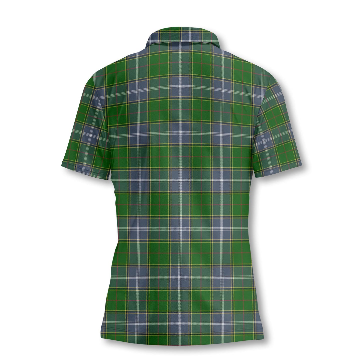 Clan Pringle Tartan Women Polo Shirt Crest And Plaid Basic Style