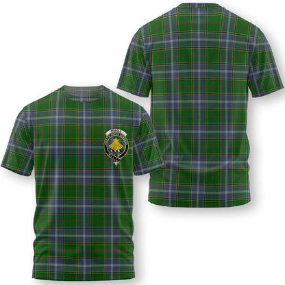 Clan Pringle Tartan Women T Shirt Crest And Plaid Basic Style