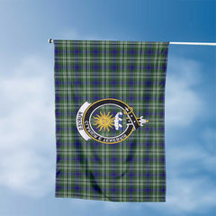 Clan Purves Tartan Flag Crest And Plaid Basic Style