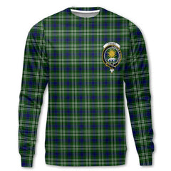 Clan Purves Tartan Women Sweatshirt Crest And Plaid Basic Style