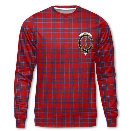 Clan Rait Tartan Men Sweatshirt Crest And Plaid Basic Style