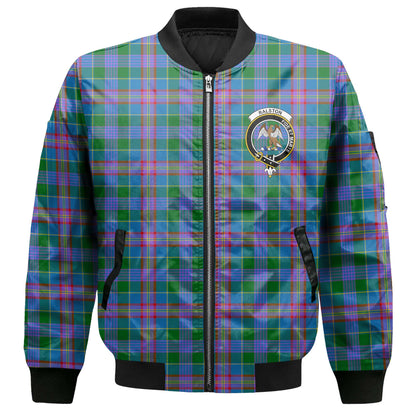 Clan Ralston Tartan Men Bomber Jacket Crest And Plaid Basic Style