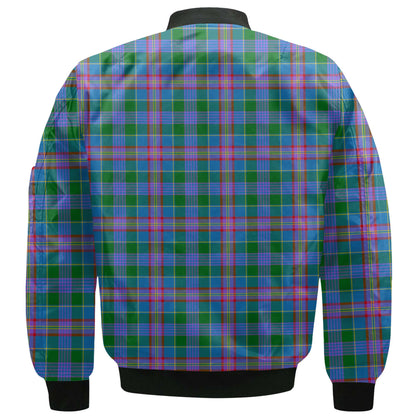 Clan Ralston Tartan Men Bomber Jacket Crest And Plaid Basic Style