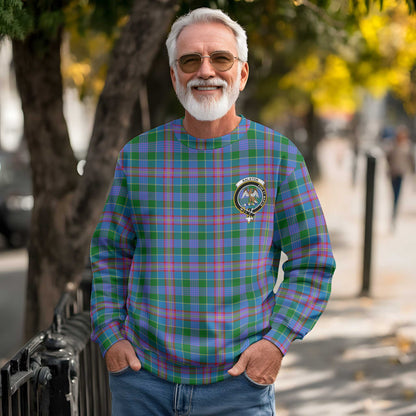 Clan Ralston Tartan Men Sweatshirt Crest And Plaid Basic Style