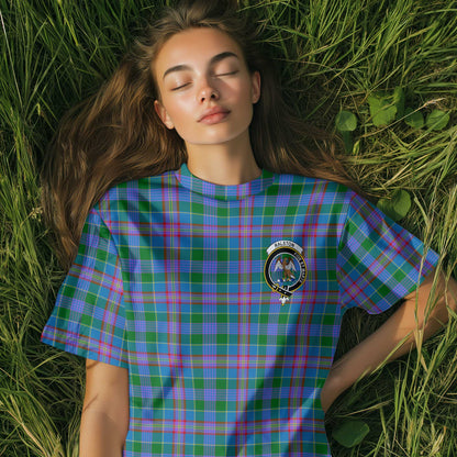 Clan Ralston Tartan Women T Shirt Crest And Plaid Basic Style