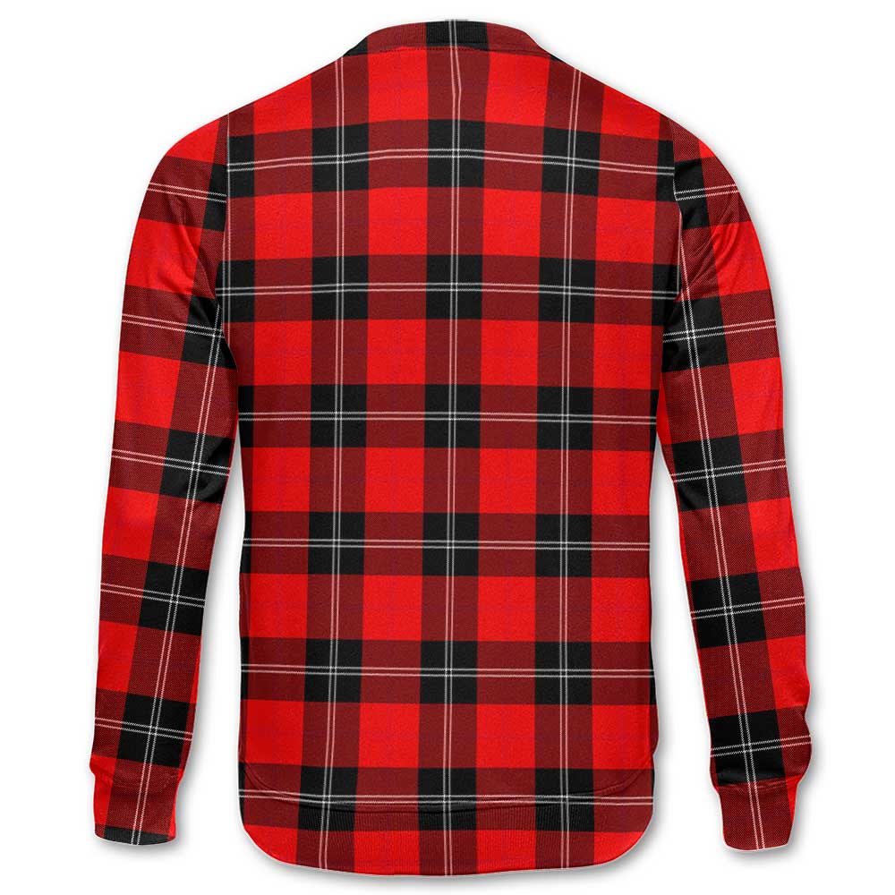 Clan Ramsay Tartan Men Sweatshirt Crest And Plaid Basic Style