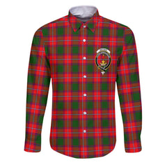 Clan Rattray Tartan Long Sleeve Button Shirt Crest And Plaid Basic Style