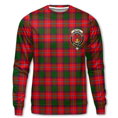 Clan Rattray Tartan Men Sweatshirt Crest And Plaid Basic Style