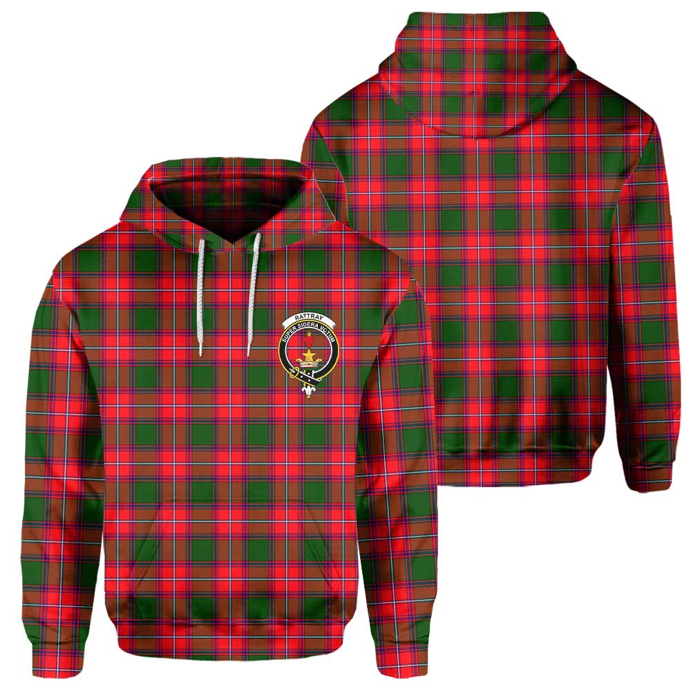 Clan Rattray Tartan Women Hoodie Crest And Plaid Basic Style