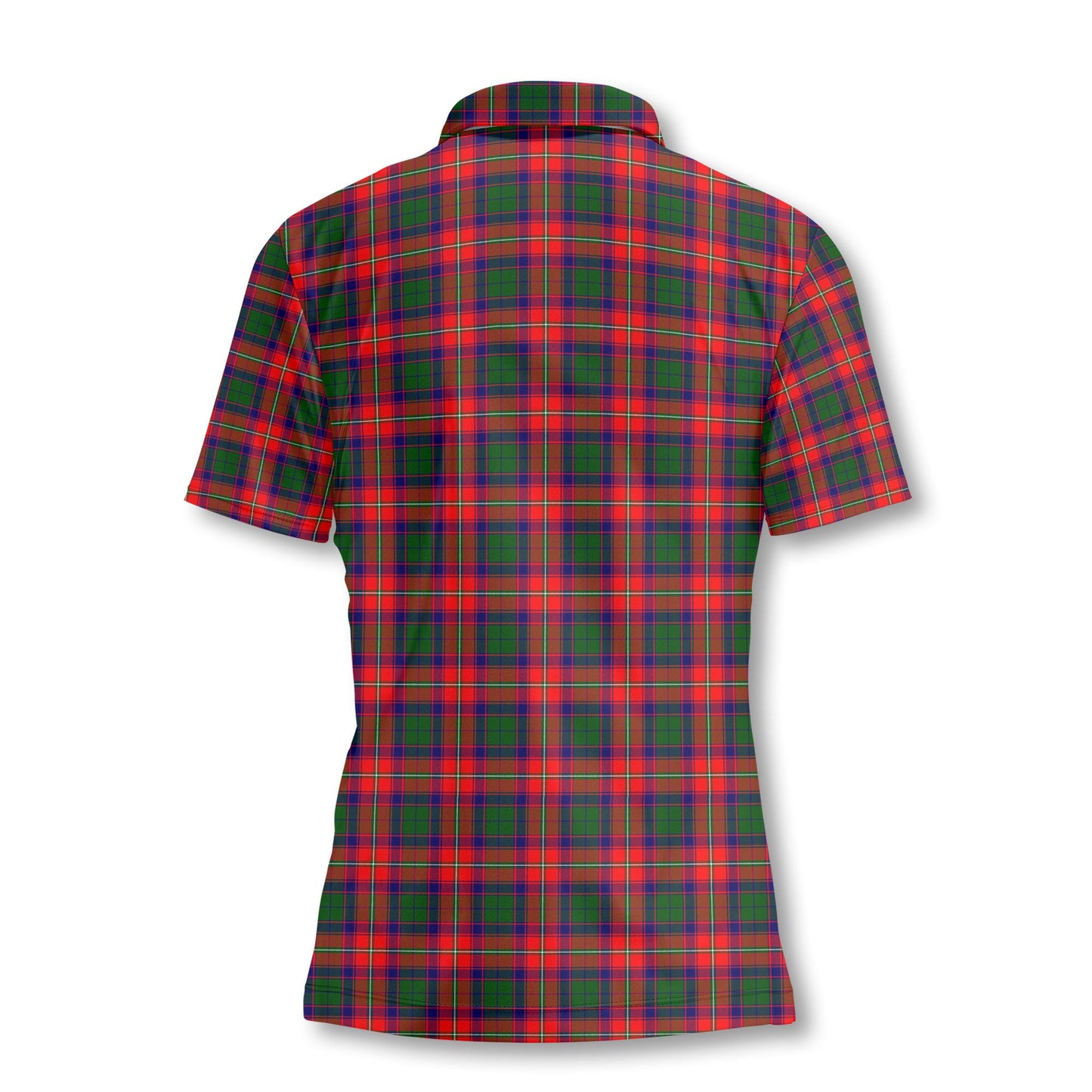 Clan Riddell Tartan Women Polo Shirt Crest And Plaid Basic Style