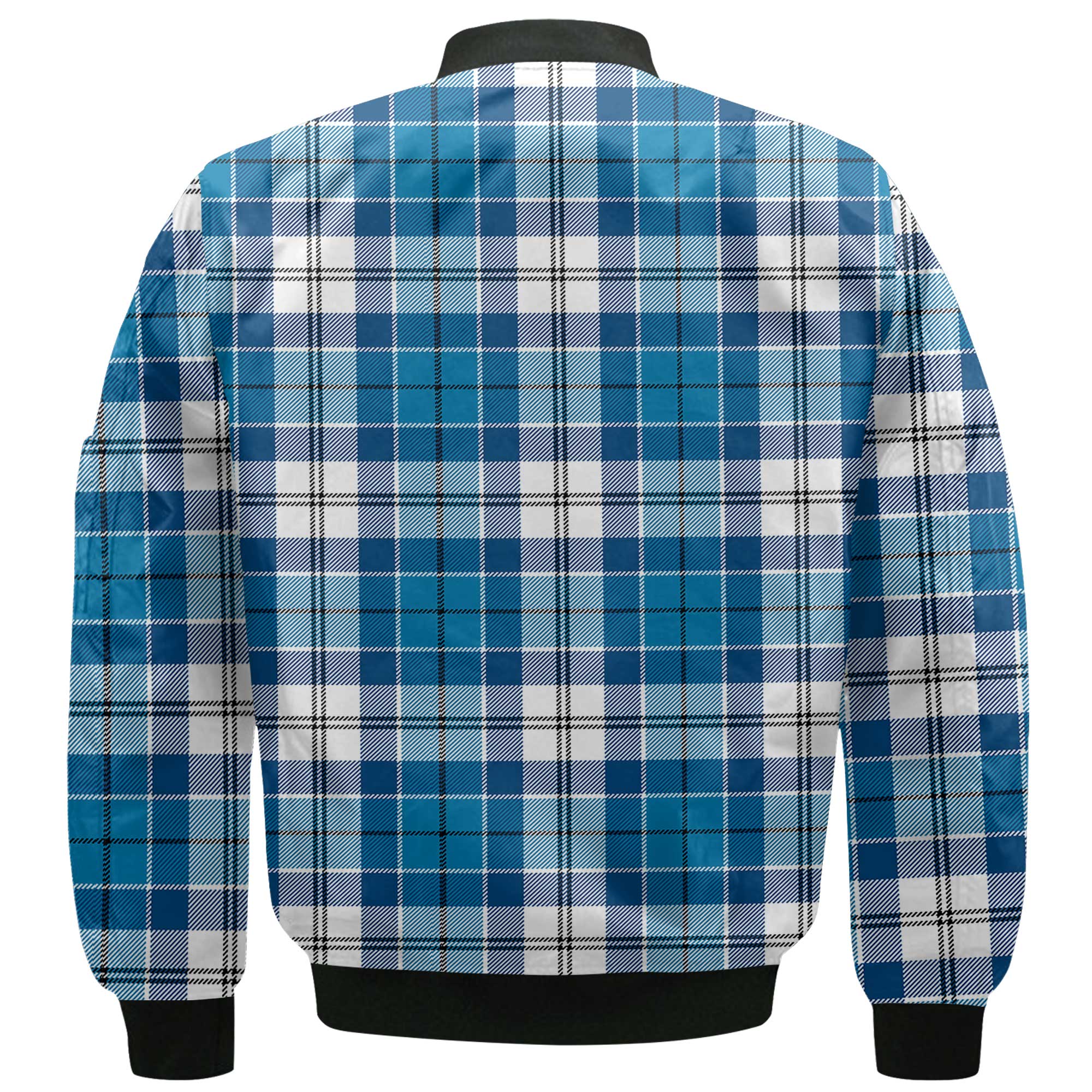 Clan Roberton Tartan Men Bomber Jacket Crest And Plaid Basic Style